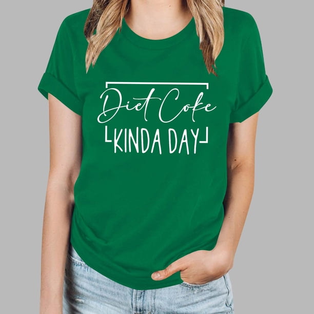 Fiudx Ofertas Flash Del Día Solo En Línea Blusas de Manga Corta con Cuello Redondo y Estampado a La Moda para Mujer