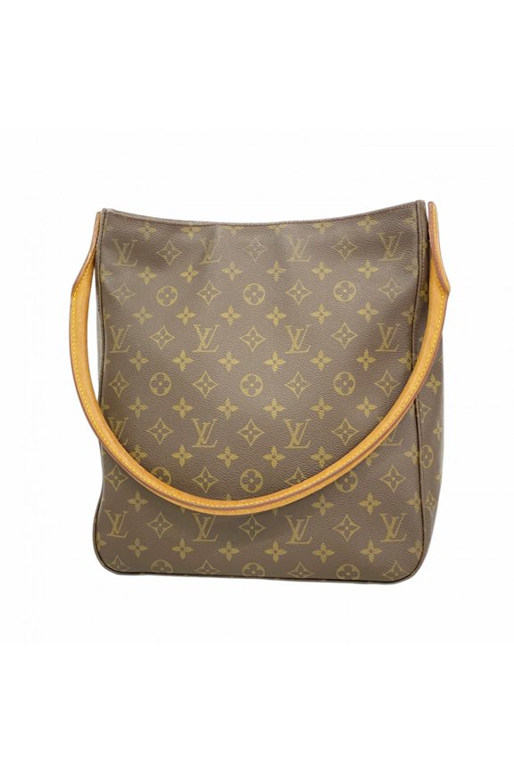 Pre-Owned Louis Vuitton Monogram Looping GM Shoulder Bag M51145 Brown Women's