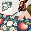 thumbnail image 6 of Yayeee Faucet Mat for Kitchen Sink 14.7" Diatomite Long Splash Guard Pad, Blue Apple Pattern, 6 of 7