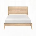 thumbnail image 7 of Classic Style Queen Bed with Natural Oak Finish and Mid-Century Modern Design - 1pc Bedroom Furniture, 7 of 7