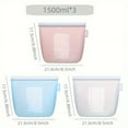 thumbnail image 1 of AMERTEER [Sacs Alimentaires en Silicone Réutilisables] 3 Pcs Sacs de Rangement Alimentaires en Silicone Réutilisables - Étanches, Refermables, Format Gallon, Compatibles Congélateur - Organisation de Cuisine, 1 of 6