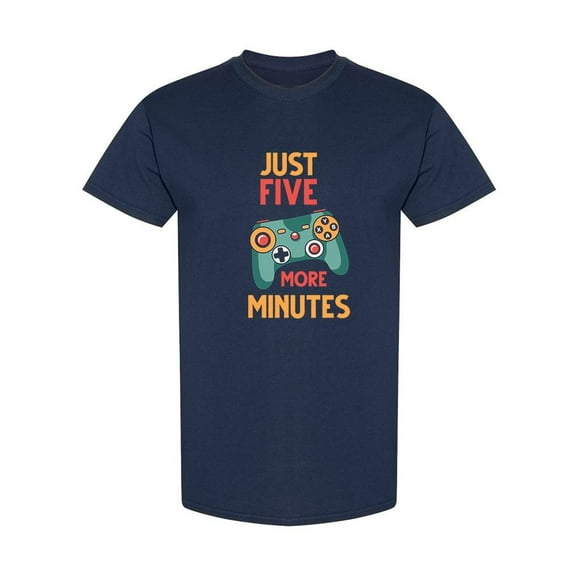Five More Minutes T-Shirt Men -SPIdeals Designs, Male 5X-Large