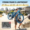 thumbnail image 4 of Hopepeak Racer 26" Adult Electric Bike, Mountain Ebike with up to 20MPH, 48V 7.8Ah Battery 350W Motor Peak 1000W Electric Bicycle,Unisex (Blue), 4 of 5