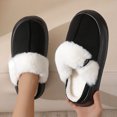 thumbnail image 5 of Zapatillas de algodón populares para hombres y mujeres, zapatillas de algodón para parejas, zapatillas peludas cálidas para interiores de otoño e invierno, 5 of 5