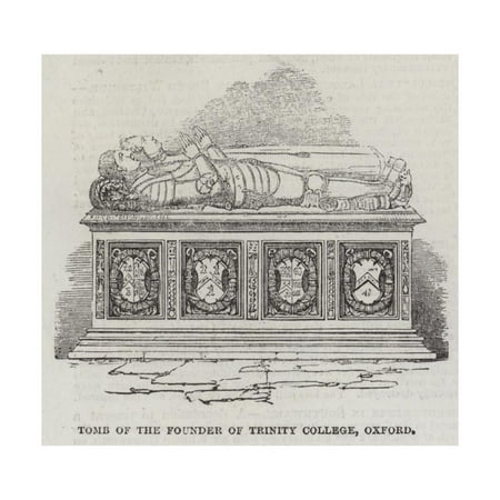 Tomb of the Founder of Trinity College, Oxford Print Wall