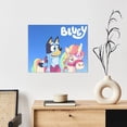 thumbnail image 6 of Lsque Bluey Print Wall Art – Decorative Picture for Living Room, Bedroom, and Office (Horizontal), 6 of 6