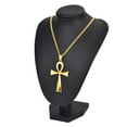 thumbnail image 4 of Lordgold Meaning "Life" Egyptian Ankh Pendants Necklace in 14K Yellow Gold Hieroglyph Jewelry with Chain, 4 of 7