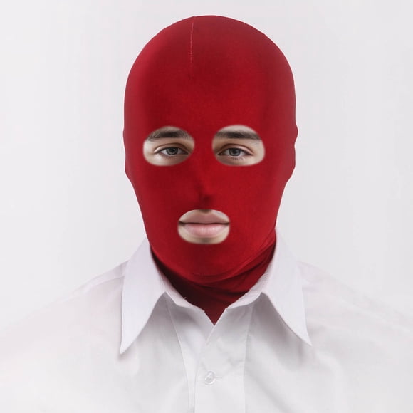 Face for Everyday Wear - Comfortable Breathable Stretchable Solid Color Full Face Design for Home Outing Party Casual