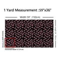 thumbnail image 3 of Castle Fairy Safari Leopard Fabric by the Yard 3 Yards, Cheetah Print Room Decor Fabric by the Yard, Woodland Wildlife Fabric for Sewing, Pink Black Room Decor, 3 of 6