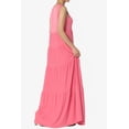 thumbnail image 4 of TheMogan Women's S~3X Sleeveless Scoop Neck Tiered Jersey Relaxed Fit Long Maxi Dress, 4 of 6