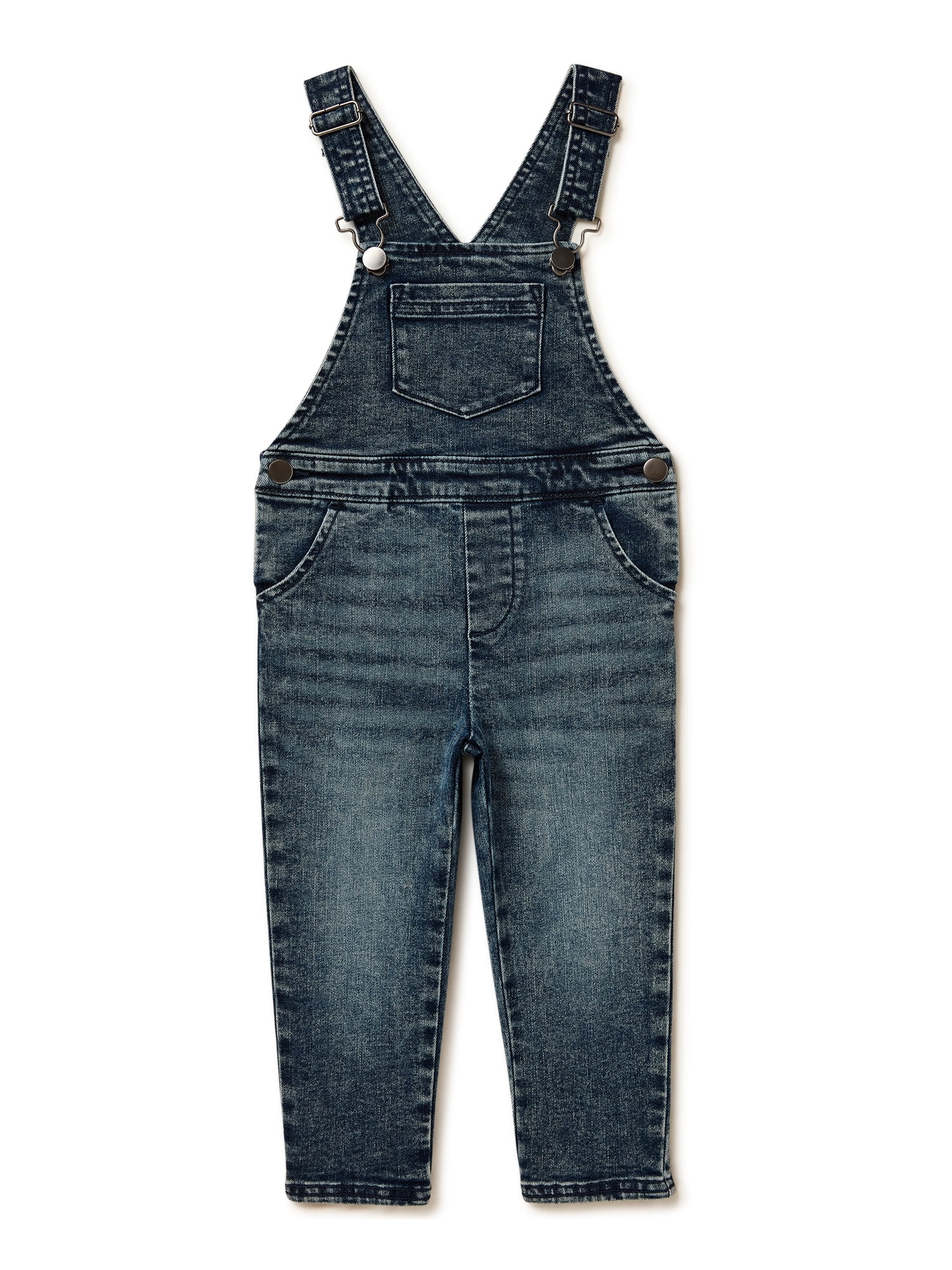 Wonder Nation Toddler Boys Denim Overalls, Sizes 12M-5T