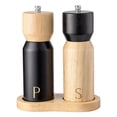thumbnail image 1 of Chendee Manual Solid Wood Pepper Grinder, Sea Salt Pepper Grinder Bottle,C, 1 of 8
