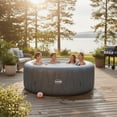 thumbnail image 6 of Wave Atlantic 4-Person Round Inflatable Hot Tub | 110-Jet Massage & Eco Heater | Dark Gray | EnergySave Bundle, 6 of 7
