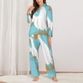 thumbnail image 2 of Sigee Three White Geese for Women’s Pajama Sets Long-Sleeved Pjs Sets for Women 2 piece Sleepwear-Small, 2 of 7
