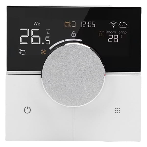 Yajisi Smart Programmable WiFi Thermostat with Color Touchscreen and Full Knob Control Energy Efficient Home Heating System Controller (10 in x 10 in x 7 in / 25.4 cm x 25.4 cm x 17.8 cm)