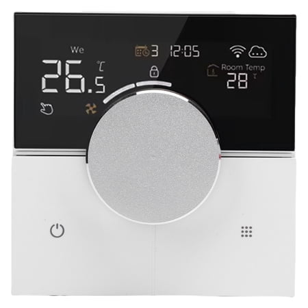 Yajisi Smart Programmable WiFi Thermostat with Color Touchscreen and Full Knob Control Energy Efficient Home Heating System Controller (10 in x 10 in x 7 in / 25.4 cm x 25.4 cm x 17.8 cm)
