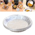 thumbnail image 1 of 15,2 22,9 cm Revestimiento Desechable Paquete de 50 Bandeja de papel de aluminio compatible papel de aluminio desechable resistente al aceite 9 pulgadas Baoblaze Bandeja de papel de aluminio, 1 of 8