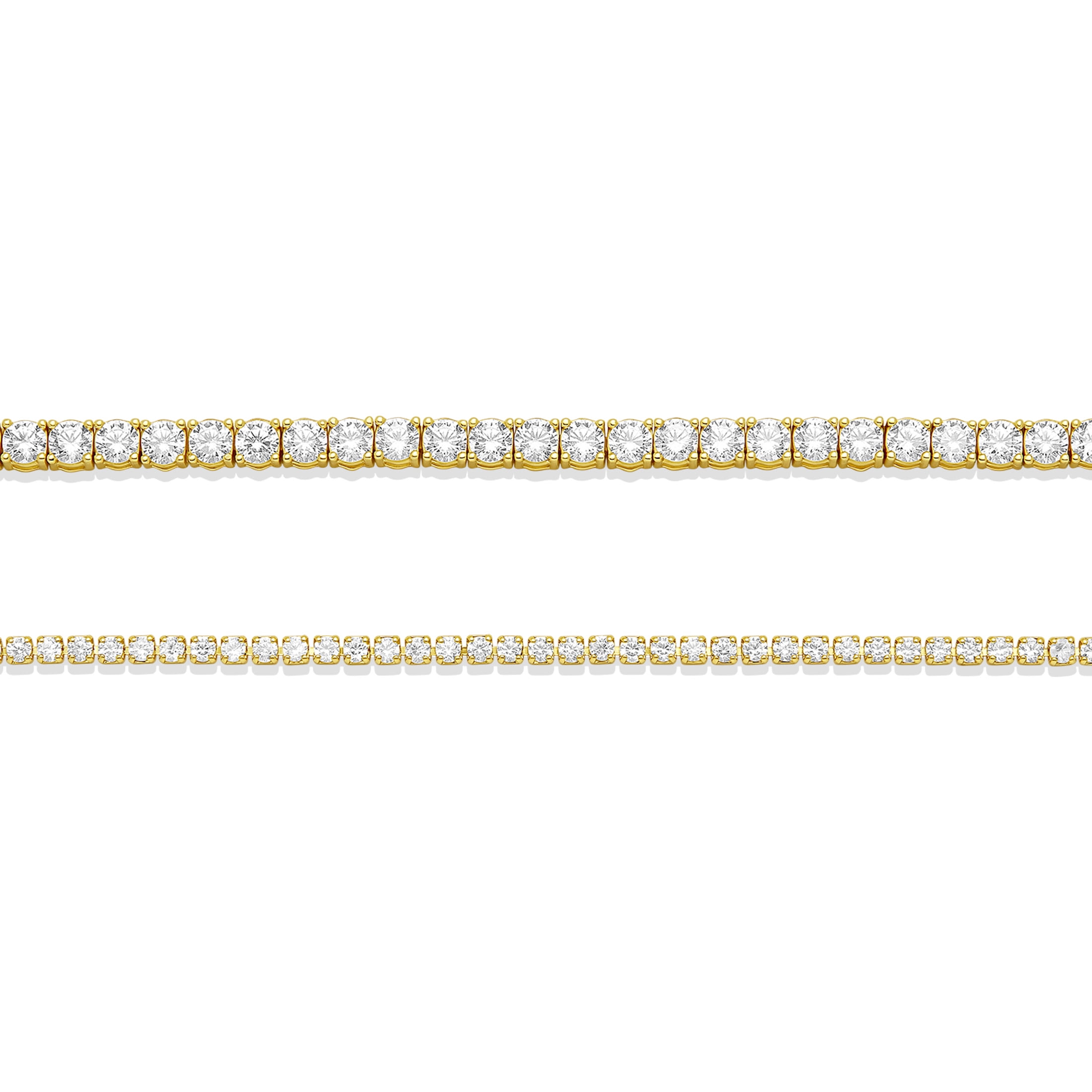 Believe by Brilliance Women's Flash Gold Plated Cubic Zirconia Tennis Bracelet Set