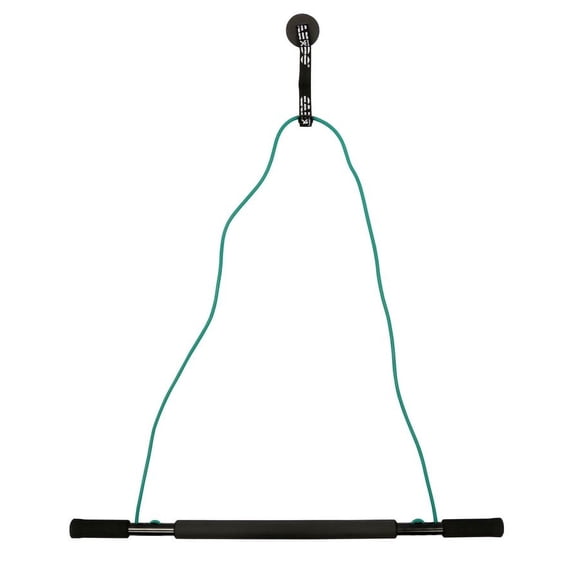CanDo Overdoor Pulley with Bar and Tubing, Medium, Green