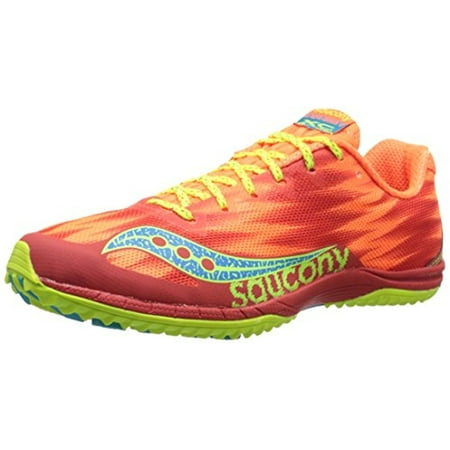 Saucony Kilkenny Flat - Saucony Women's Kilkenny XC5 Flat Racing Shoe, 5.5 M US, Vizi Orange/Citron