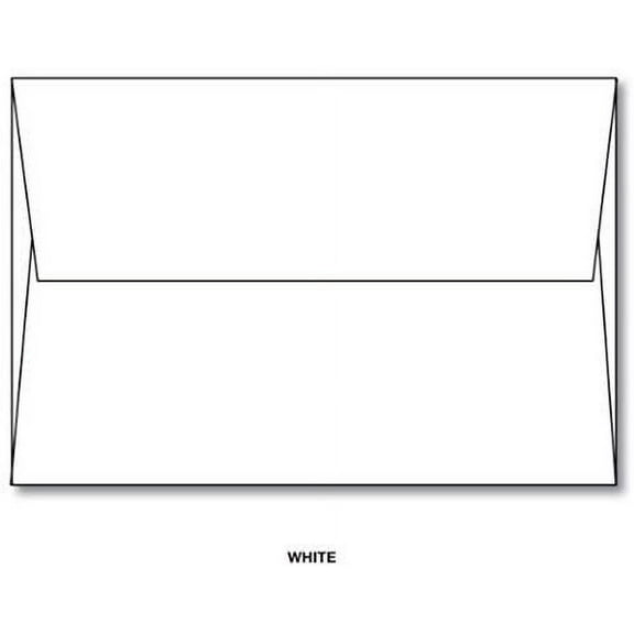 White - A6 Envelopes - 4 3/4 x 6 1/2 (for 4 x 6 Photos Cards) -A Case of 1000 Envelopes