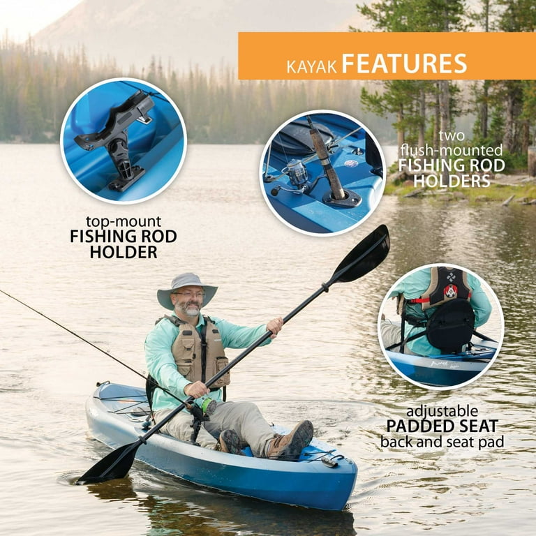Lifetime Tamarack Angler 10 ft SOT Kayak, Azure Fusion (90905) 