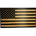 thumbnail image 2 of Wood Gray Carved American Flag 2-3 Gun Storage Magnetic Lock Pistol Safe Cabinet Decor, 2 of 7