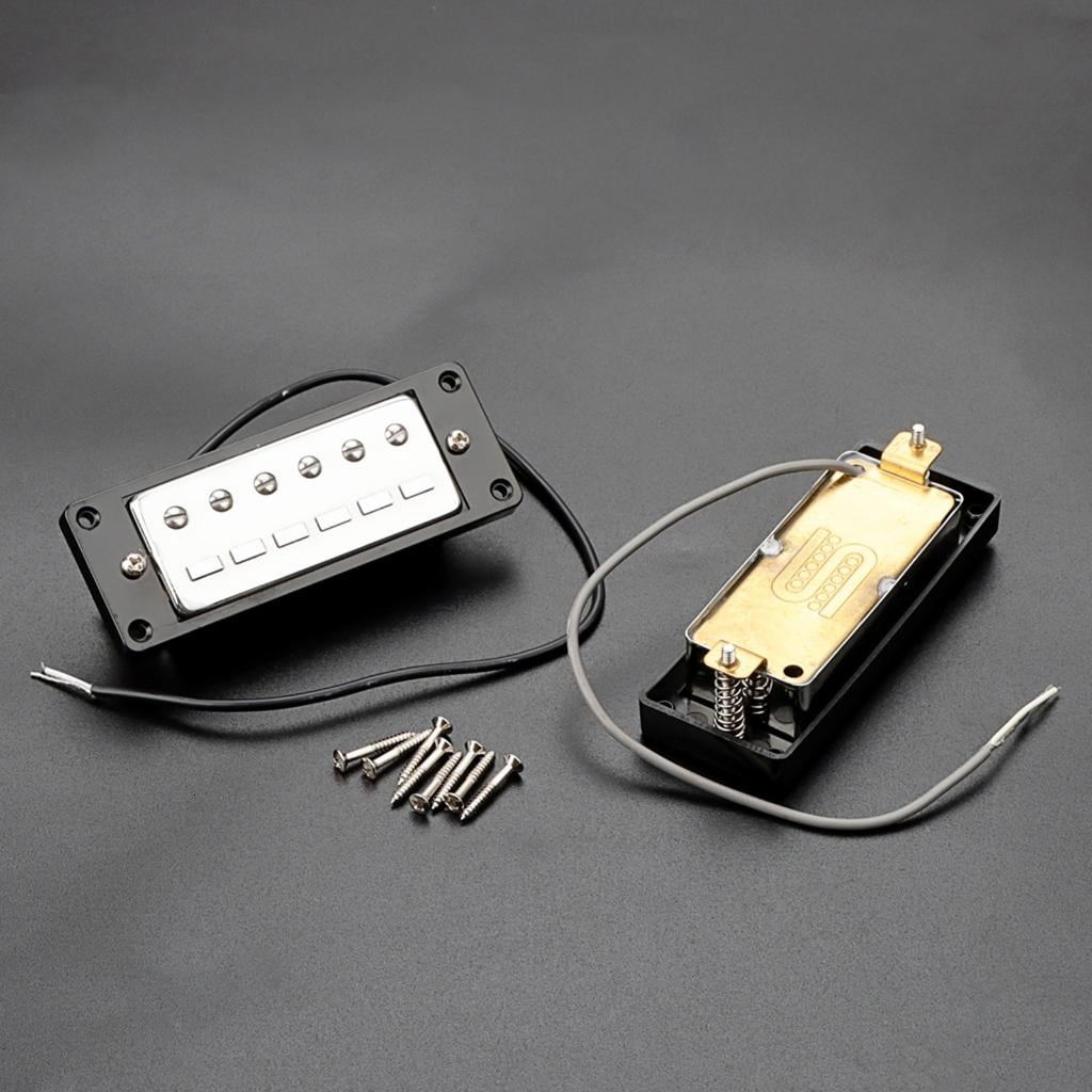 CEORPER Electric Guitar Humbucker Black Frame Double Coil Pickup Guitar Replacement Part