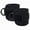 black, variant on Adjustable Ankle Straps for Cable Machine (1 Pair), Padded Ankle Cuffs Attachment for Glute Kickbacks, Leg Extensions, Hip Abductors & Lower Body Gym Workouts