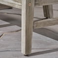 thumbnail image 3 of GDF Studio Capri Outdoor 5 Piece Acacia Wood Sectional Sofa Set, Light Gray and Dark Gray, 3 of 7