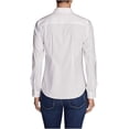 thumbnail image 2 of Eddie Bauer Women's Wrinkle-Free Long-Sleeve Shirt Dots White Black TXL, 2 of 3
