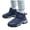 Dark Blue, variant on Womens Winter Snow Boots Outdoor Anti Slip Ankle Booties Water Repellency Fur Lined Warm Platform Stylish Fuzzy Booties