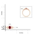 thumbnail image 4 of ANGARA Natural Vintage Style Bezel-Set Oval 1 ct Ruby Engagement Ring with Diamonds in 14K Rose Gold for Women (Size-7x5mm) | July Birthstone, Anniversary, Jewelry Gift for Women | Natural Ruby Ring, 4 of 9
