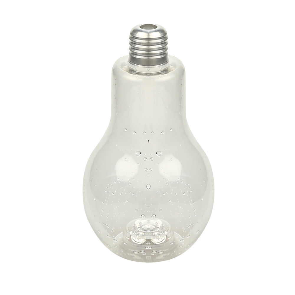 LED Glowing Bulb Water Bottle Brief Cute Milk Juice Light Bulbs Cup Leakproof B