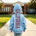 thumbnail image 2 of RMGVDSD Girls Hoodies Sweatshirts Kids Pullover Letter Print Hooded Sweatshirt Top Lightweight Casual Hoodie Autumn Trendy Clothes Daily Comfort Wear 5-6 Years, 2 of 5