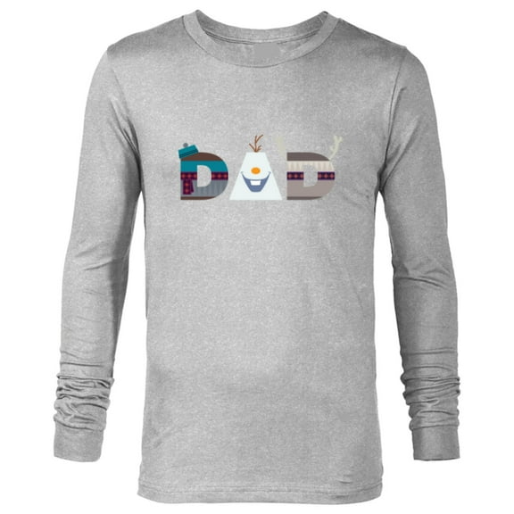 Disney Frozen Olaf Sven Kristoff Father’s Day Birthday Dad - Long Sleeve T-Shirt for Men - Customized-Athletic Heather