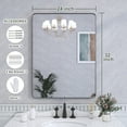 thumbnail image 5 of VIPLOOK Framed Wall Mounted Bathroom Vanity Mirror 32" * 24" - Black, 5 of 9