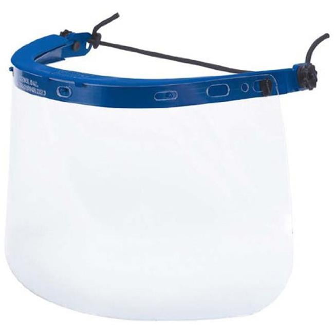 MCR SAFETY Face Shield Bracket,Nylon,Blue 101