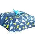 thumbnail image 2 of Twin Size 6-Piece Bedding Set Soft Dinosaur Blue Print with Toy Pillow & Colorful Sheets, 2 of 4