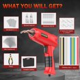 thumbnail image 7 of Upgrade 200W Plastic Welder, 1200PCS Hot Staples& 56PCS Welding Rods Plastic Welding Kit, 3 IN 1 Plastic Welding Gun, Plastic Repair Kit for Car Bumpers/Kayaks Plastic Repairs, 7 of 7