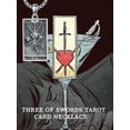 thumbnail image 6 of Skeleton Necklace 925 Sterling Silver Three of Swords Tarot Card Necklace Tarot Jewelry Gifts for Women Men, 6 of 10