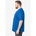 thumbnail image 3 of KingSize Men's Big & Tall Shrink-Less Lightweight V-Neck Pocket T-Shirt, 3 of 5