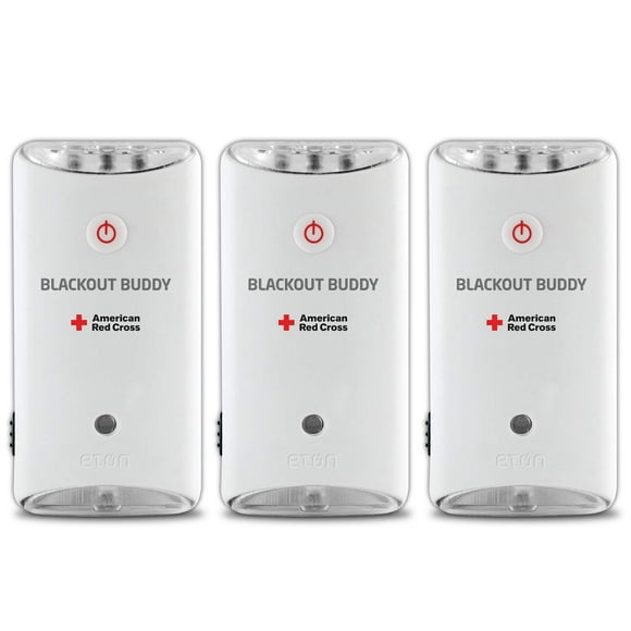 Eton American Red Cross Blackout Buddy Swivel Emergency Flashlight (Pack of 3)