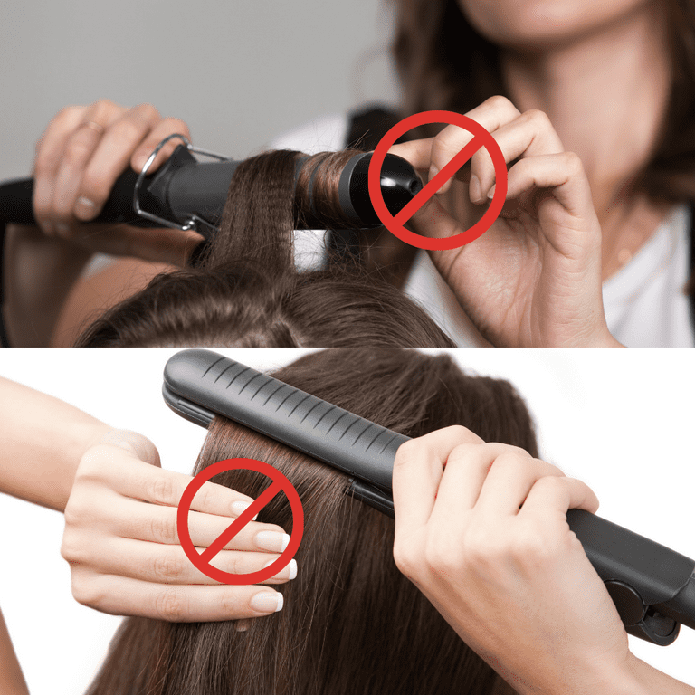 Kiloline Professional Heat Resistant Glove for Hair Styling Heat Blocking  for Curling, Flat Iron and Curling Wand Suitable for Left and Right Hands