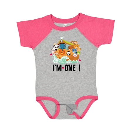 

Inktastic 1st Birthday Animal Baby Ark Gift Gift Baby Boy or Baby Girl Bodysuit