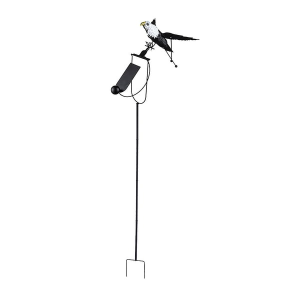 Stakes for Outdoor Decorations,New Outdoor Eagles Bird Repellent Simulation Iron Art Rotating Wind Vane Courtyard Decoration Ornaments,Outdoor Decorations for Garden