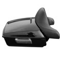 thumbnail image 3 of Motorcycle Chopped Trunk Backrest Pad Two Up Mount Fit For Harley Tour Pak Road Glide 14-20, 3 of 5