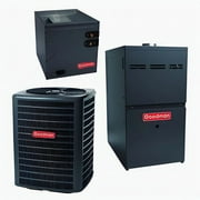 Goodman 1.5 Ton 14.5 SEER High-Efficiency Upflow HVAC System GM9S960403AN CAPTA1818A4 GSXN401810