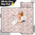 thumbnail image 4 of Kawaii Cat and Yarn Pink Pattern Teens Toddler Nap Mat with Pillow, Sleeping Mat Bag for Preschool Daycare 51"x22", 4 of 5