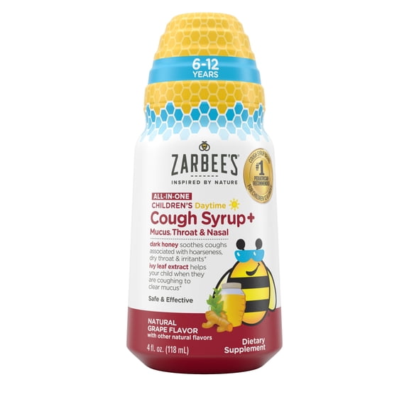 Zarbee's Kid's All-in-One Day Cough   Mucus, Throat, & Nasal, 4 fl. oz